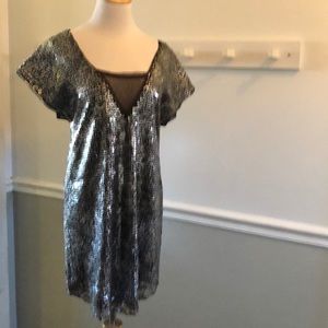 Free People Sequined Tunic Dress S